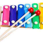 children music class colorful instruments fun background